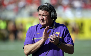Before he got to LSU, Ed Orgeron coached for three seasons at Syracuse, a period during which Syracuse finished in the year-end Associated Press Top 25 every season. 